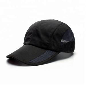 China 4 Panel Summer Golf Hats , Black Mesh Golf Hats OEM / ODM Available wholesale