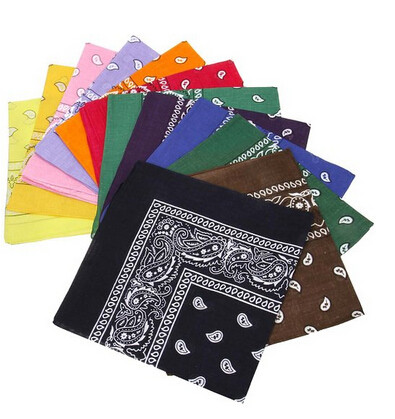 China 12pc Multicolor Cotton Fabric Extra Large 21 Inch Square Bandannas wholesale