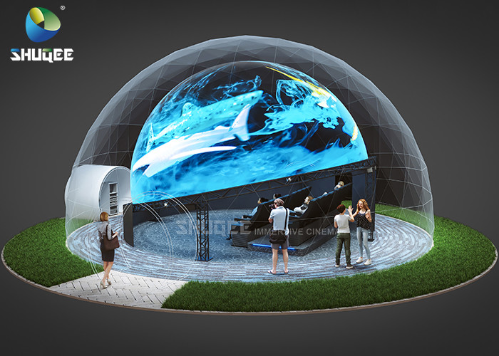 China 360 Mmersive Projection Dome Movie Theater With 16 Chairs Built On Playground wholesale