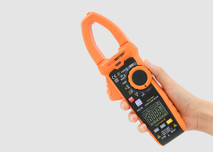 China Auto / Manual Range Multimeter Clamp Meter With Analogue Bar Graph Display wholesale