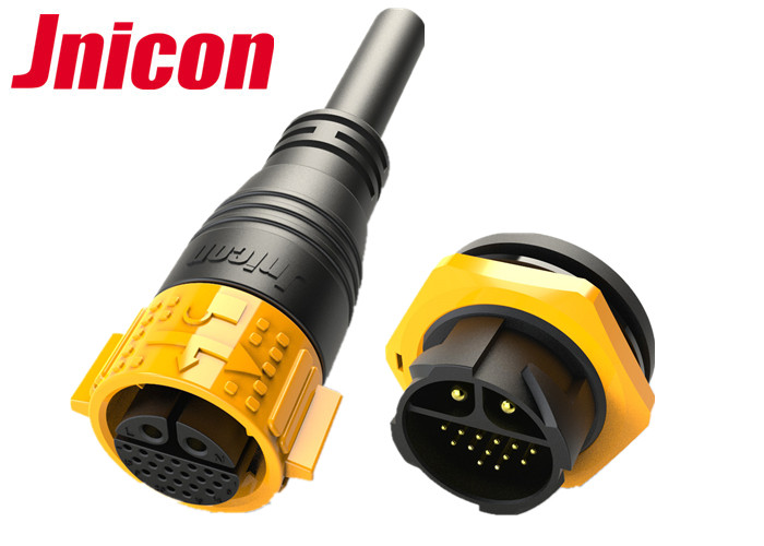 China 22 Pin Waterproof Male Female Connector Outdoor Circular Shape IP67 wholesale