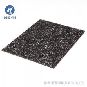 China Plastic Black Embossed Polycarbonate Sheet Texture Anti Uv 2.5mm Thick wholesale