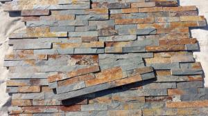 China China Rusty Slate Ledgestone Multicolor Slate Stone Panel Natural Stone Veneer for Fireplace wholesale