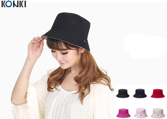 China Popular Custom Caps Hats Embroidered , Black Fisherman Hat For Women wholesale