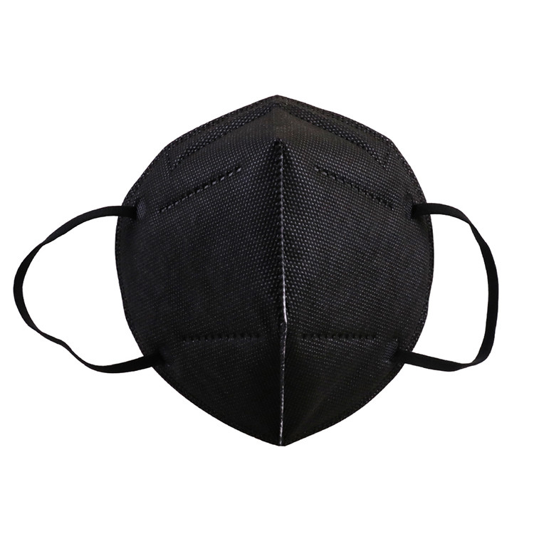 China Black Color Folding FFP2 Mask Antibacterial For Textile / Industry wholesale
