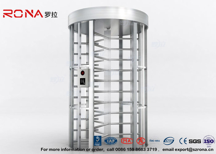China Full Height Turnstile RFID Card Reader Fingerprint Stainless Steel Turnstiles Secure Turn Style Gate wholesale