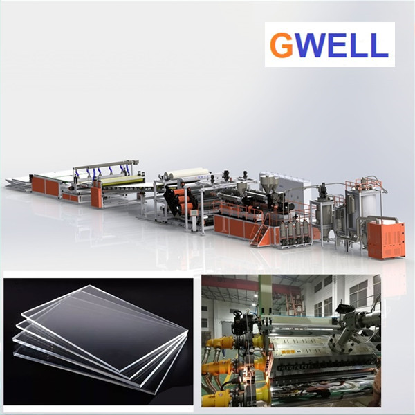 China PC Transparent Sheet Production Line PC Sheet Making Machine Quality After-sales Service wholesale