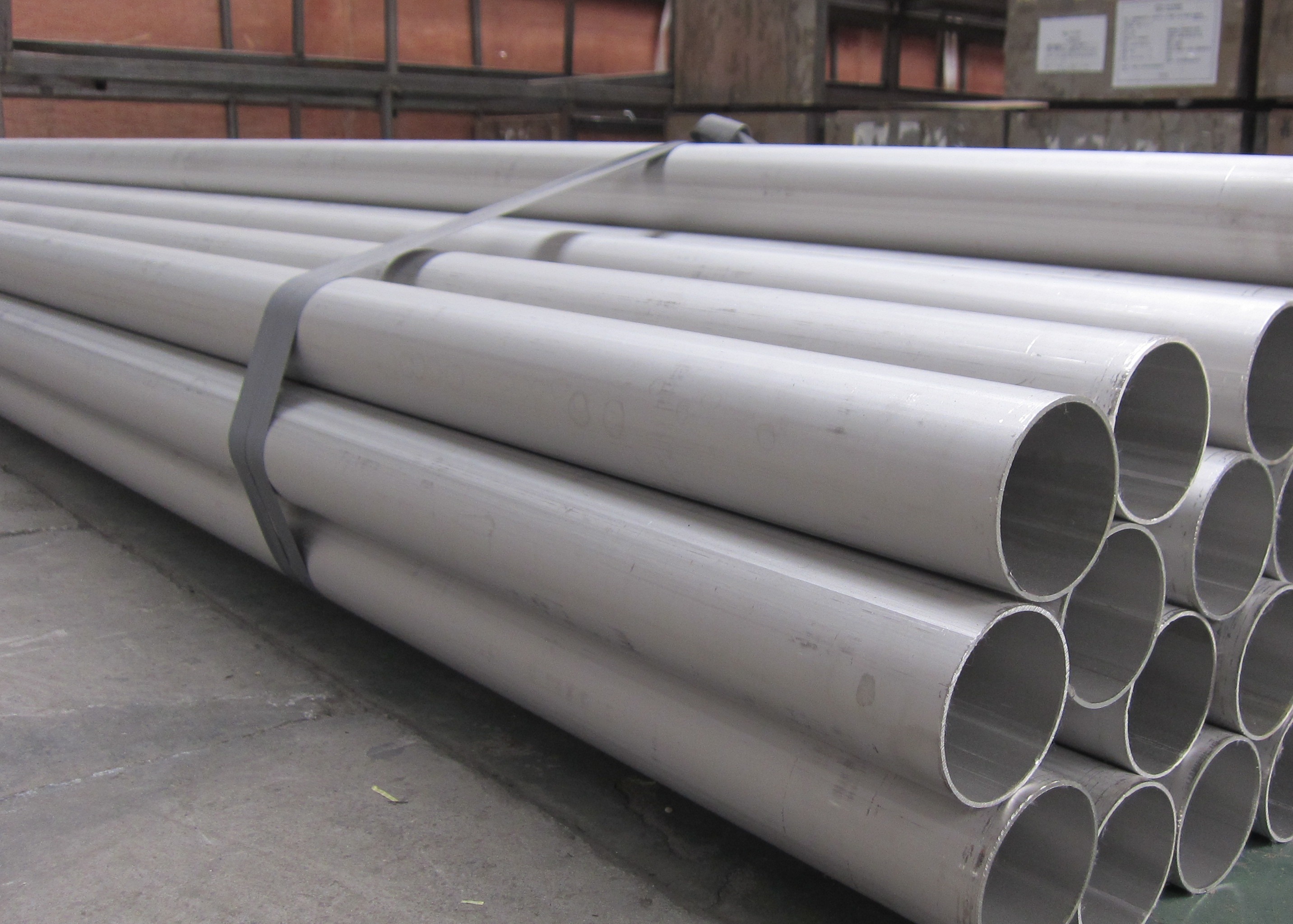 China JIS G3459 SUS316L SUS304L Plain End Stainless Steel Welded Pipes wholesale