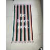 Buy cheap Large organic 100% cotton recycled beach towel with tassels custom print stripe from wholesalers