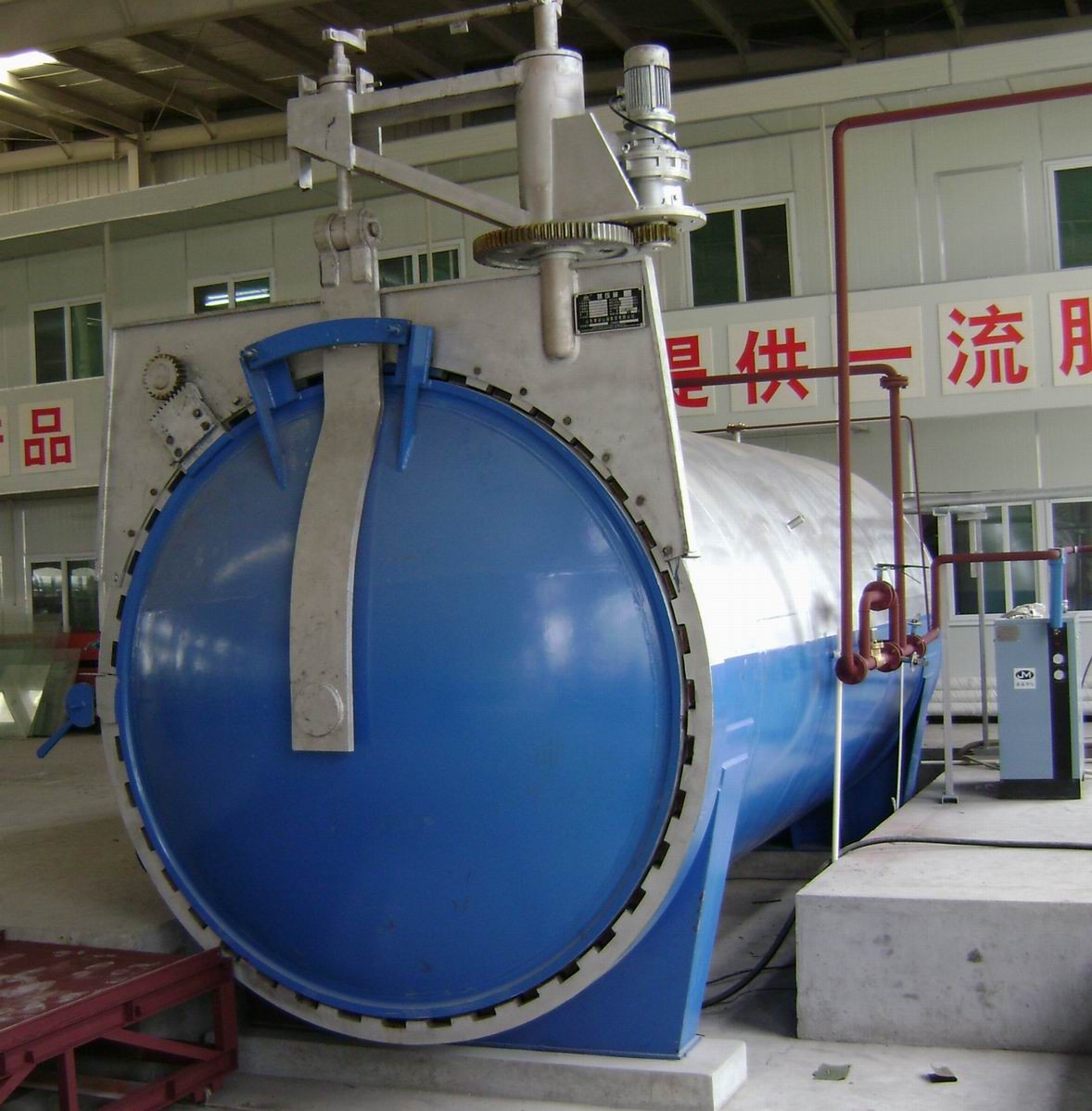 China Glass Laminating Autoclave With Electrial Hydraulic Pressure Opening Door For Laminated Glass wholesale