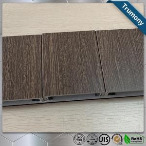 China ECO Friendly Wood Grain Aluminum Composite Panel , Composite Metal Panel Exterior Wall Decoration wholesale