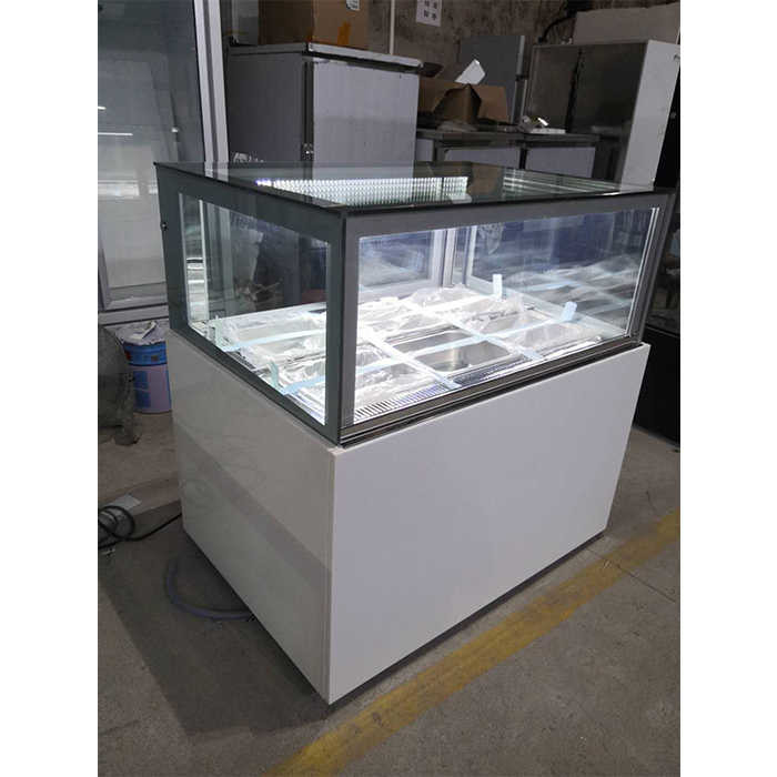 China 4ft 3 Layer Glass Table Top Ice Cream Display Freezer wholesale