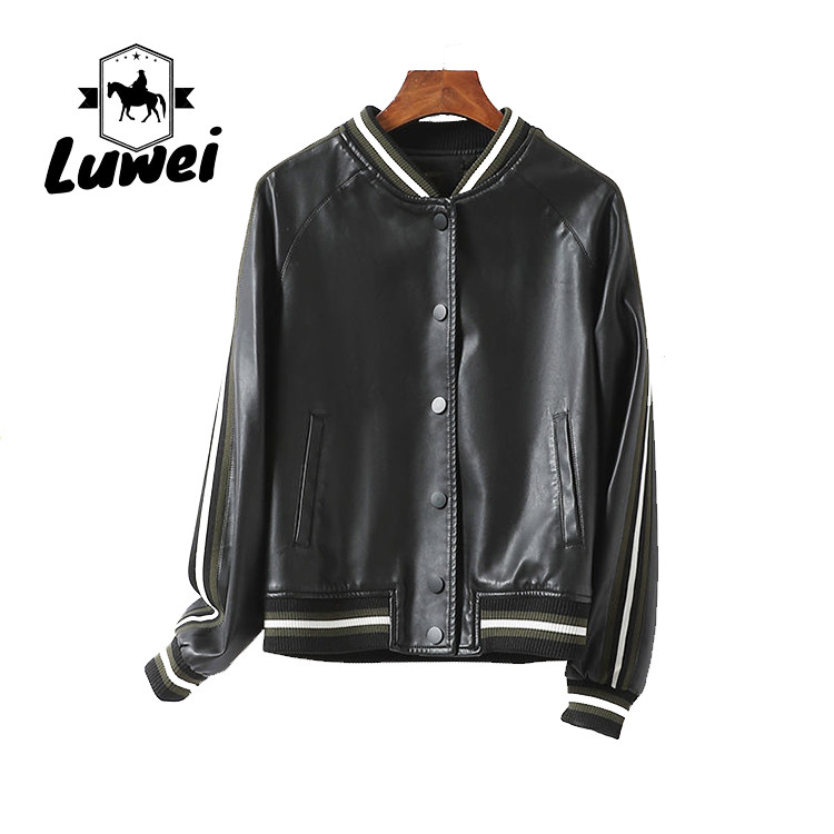 China Plus Size Stand Collar Leather Motorcyclejaqueta Windcheater Utility Outdoor Sports Women Faux Fur Jacket wholesale