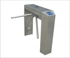 China 304 stainless steel swing tubular barrier pedestrain electric gate turnstile wholesale