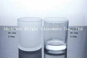 China Clear glass cup, glass candle holder for decor wholesale