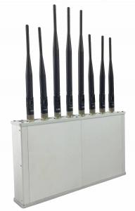 China Desktop 34dBm CDMA / DCS Rf Radio Frequency Jammer With 8 Output Channels wholesale