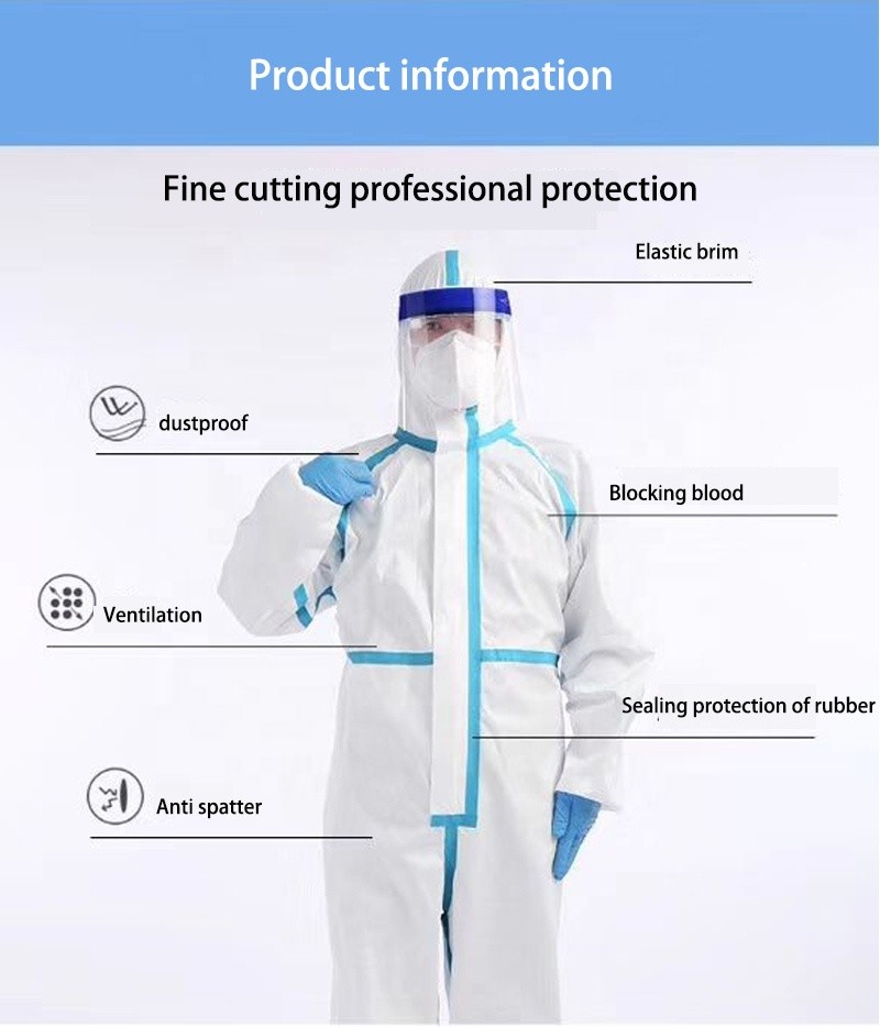 China Water Resistant Disposable Protective Suit Chemical Protective Coverall Suit wholesale