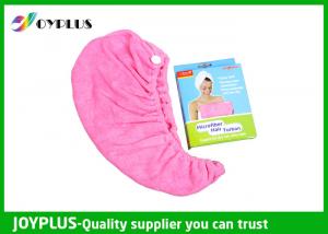 China Various Colors Hair Drying Towel Wrap , Quick Dry Hair Towels 250GSMg wholesale