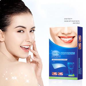 China MSDS Dental Teeth Whitening Strips 3D Activated Charcoal 6% H202 wholesale
