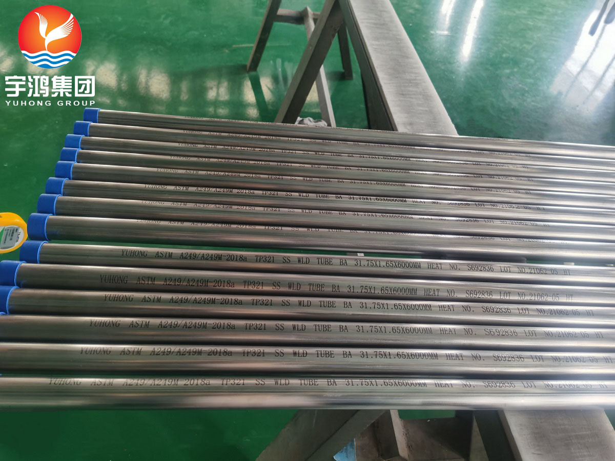 China ASTM A249 ASME SA249 TP321 Stainless Steel Welded Tube wholesale