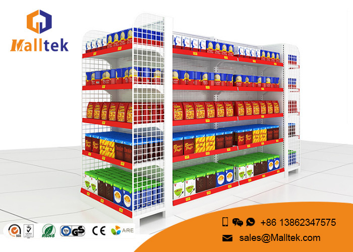 China European Style Supermarket Gondola Shelving For Retail Grocery Store Rack Display wholesale