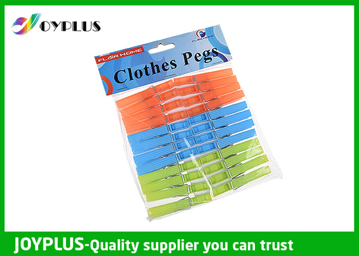 China PP Material Colored Plastic Clothespins Set Customized Color / Size Available wholesale