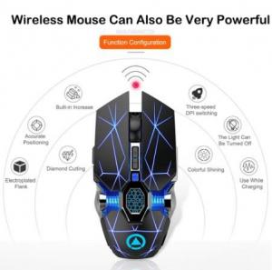 China Cxfhgy Gaming Mouse Rechargeable Wireless Silent Mouse LED Backlit 2.4G USB 1600DPI Optical Ergonomic Mouse Gamer Deskto wholesale