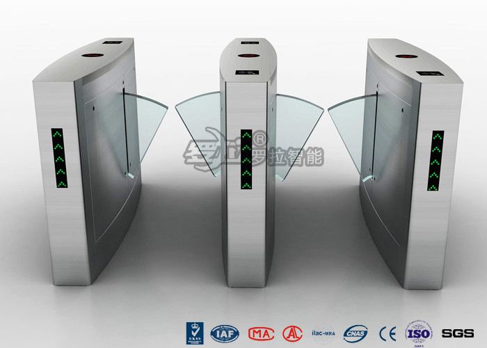 China Waist Height Turnstile Access Control Automatic Flap 12V DC With Ticketing System wholesale