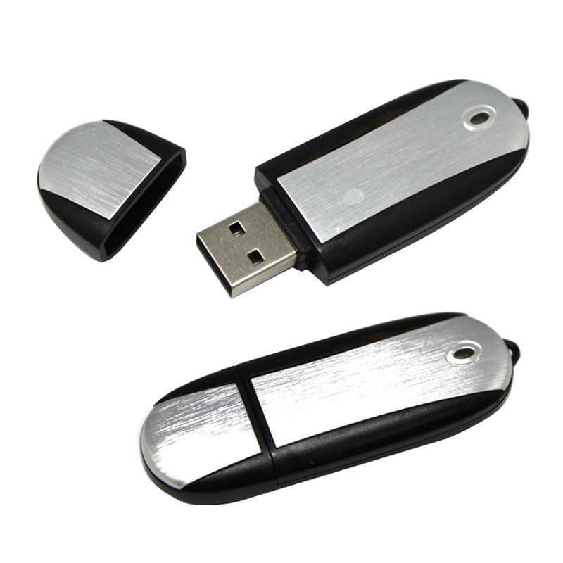 China Custom Logo Oval Shape Plastic USB Flash Drives 128MB~64GB wholesale