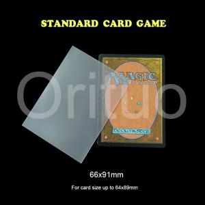 China Tcg Games Non Glare Trading Card Sleeve Double Matte Cpp 66x91mm wholesale