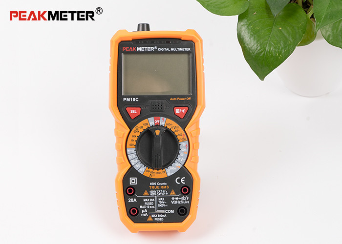 China High Precision Handheld Digital Multimeter Resistance And Capacitance Tester 6000 Counts wholesale