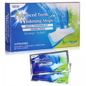China 28pcs 3D White Teeth Whitening Strips Safest Professional Dental Care GMP wholesale