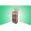 Heavy Duty 3 Shelf Cardboard Free Standing Display Units With Charming Design for sale