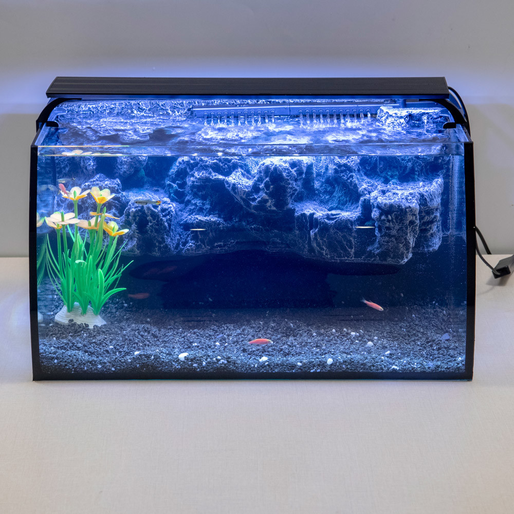 China Colored Led Light Farming Curved Aquarium Fish Tank wholesale