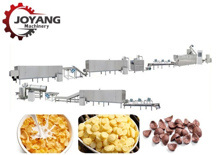 China Breakfast Cereals Corn Flakes Production Line Various Size / Shapes wholesale