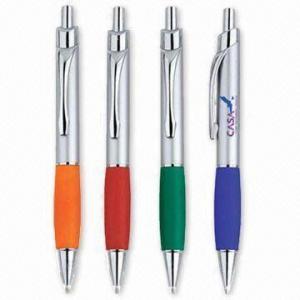 China Push Action Ballpoint Pens with Logo Adding Space, Good for Promotional Purposes wholesale