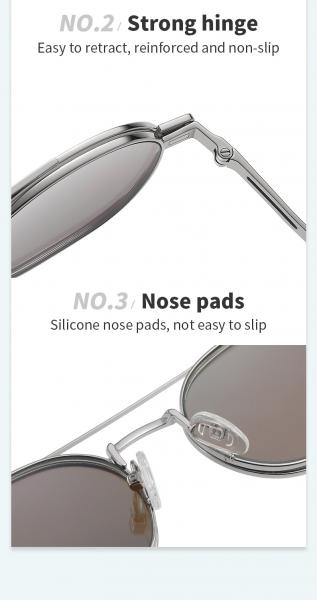 UV400 Clip On Magnetic Sunglasses For Men Women Polarized Retro Anti Glare