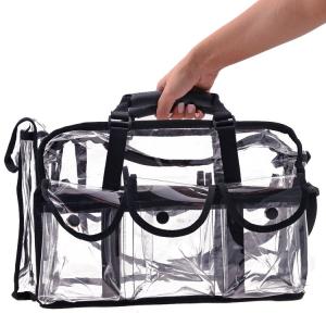 China 2 In 1 Transparent Pvc Bag Large Size PVC Cosmetic Bag With Small Pouches Transparent on sale