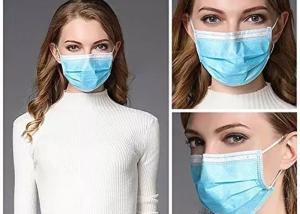 China OEM Blue Disposable Face Mask OEM Anti - Dust Eco Friendly Disposable Face mask wholesale