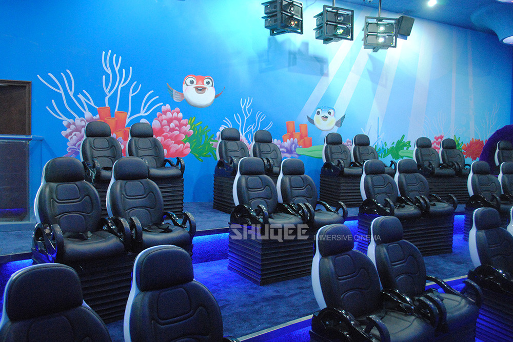 China Sea World 5D Dynamic Cinema Amusement Park 12 Kinds Attractive Special Effects wholesale