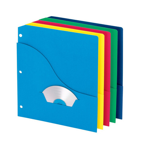 China Slash Pocket Project Folders, Jacket, Letter, Five Colors, 10/Pack wholesale