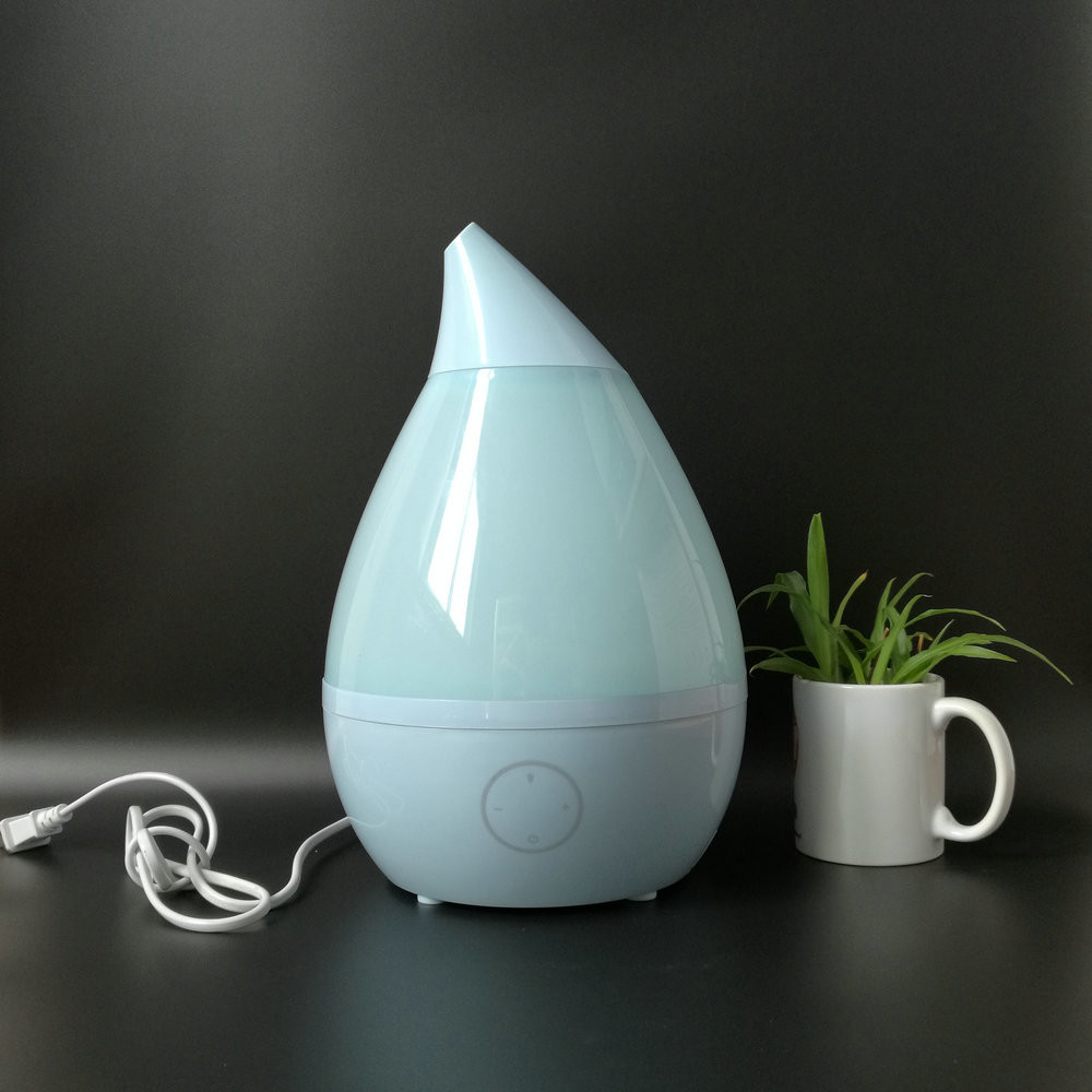 China Household Drop - Shaped Led Aroma Ultrasonic Humidifier PP ABS Material wholesale