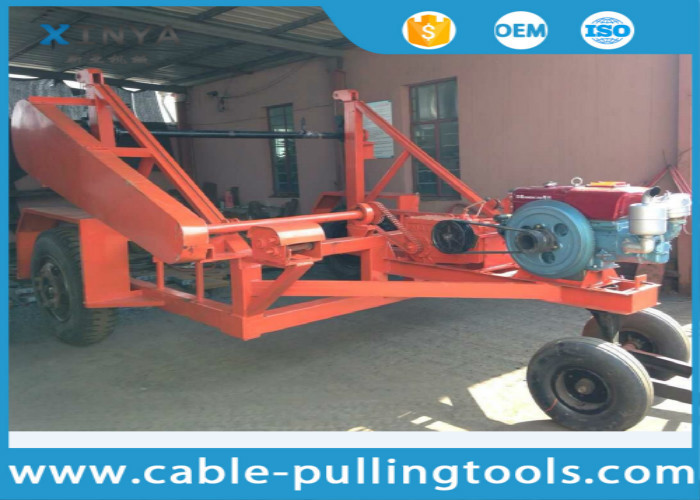 China 5T Multi function Full Cable Drum Trailer Other Tools With Water Cooled Diesel Engine wholesale
