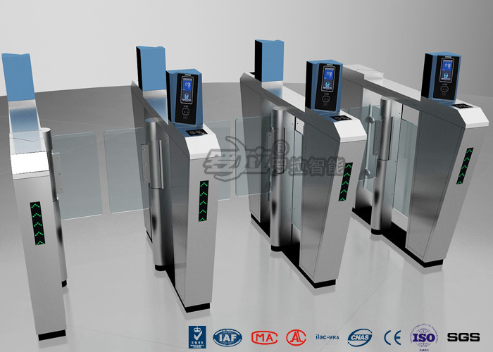 China Waist Height Turnstile Security Systems , Face Recognition Speed Fastlane Turnstile wholesale