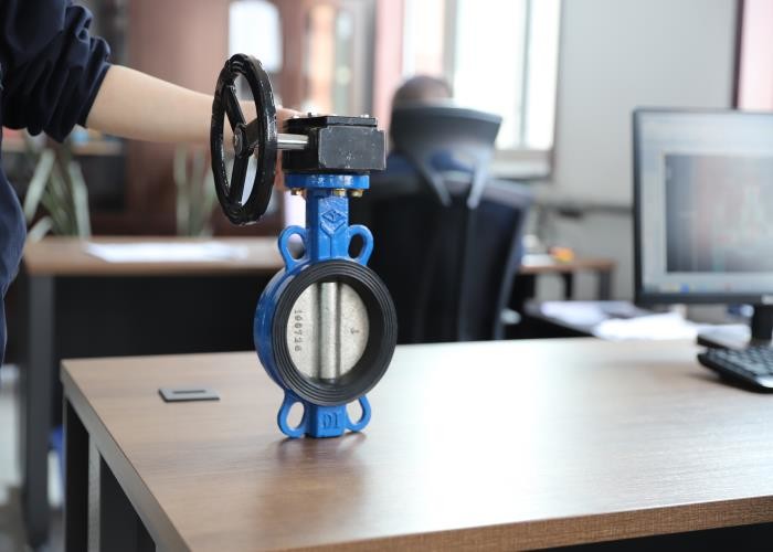 China Dn100 Emdp Seat Wafer Butterfly Valve Turbine Operation Without Pin wholesale