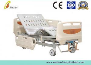 China Luxury ABS Guardrail Adjustable Medical Hospital Bed Equipment Double Cranks (ALS-M253) wholesale