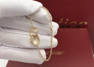 China Handmade Customized Size 18k Yellow Gold Bracelet For Ladies wholesale