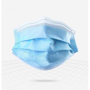 China Breathable 3 Ply Disposable Mask High Filtration Capacity With Elastic Earloop wholesale