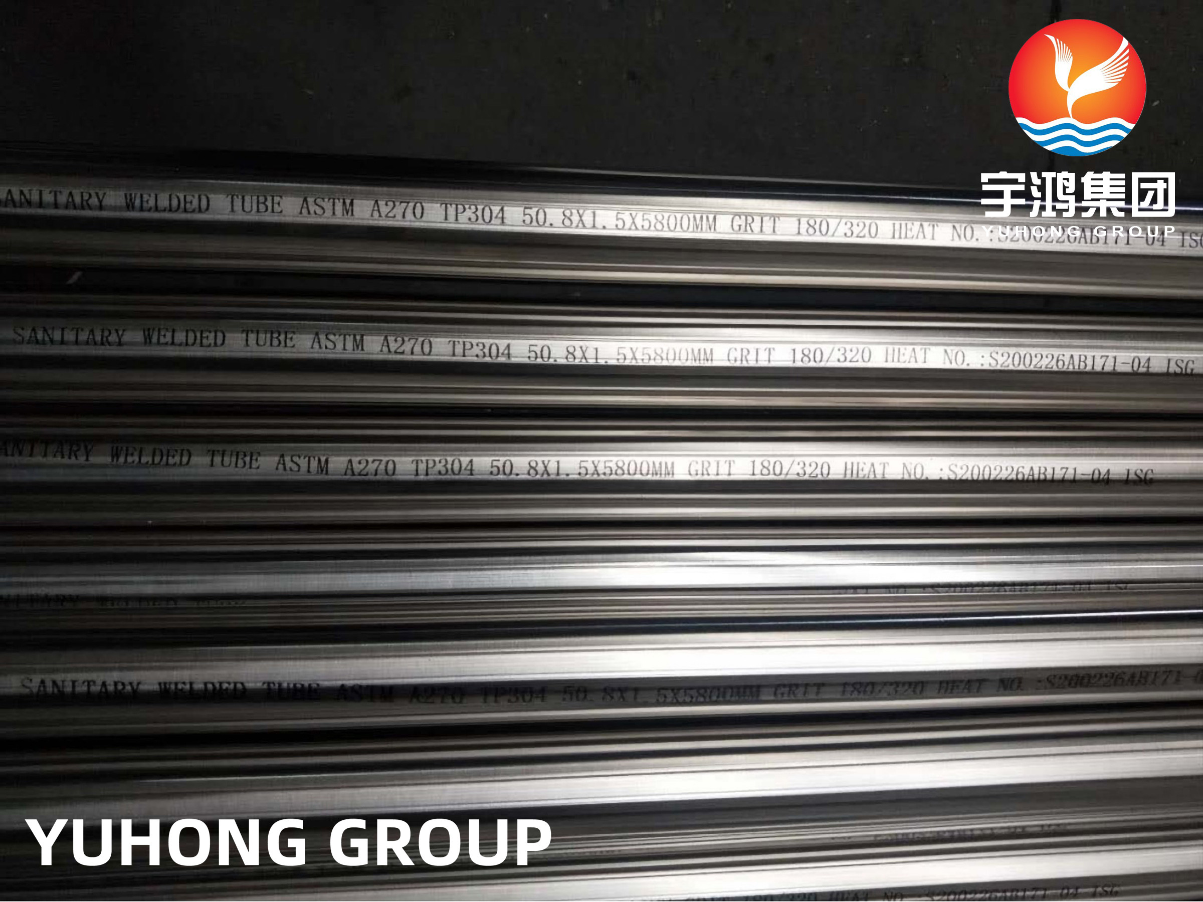 China Sanitary Astm A270 Tp304 50.8*1.5*5800mm Seamless Steel Tubing wholesale