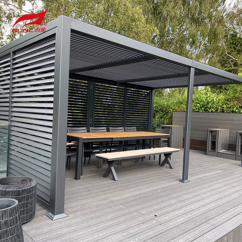 Buy cheap Waterproof Outdoor Roller Blinds Motorized Pergola With Aluminium Shutter from wholesalers